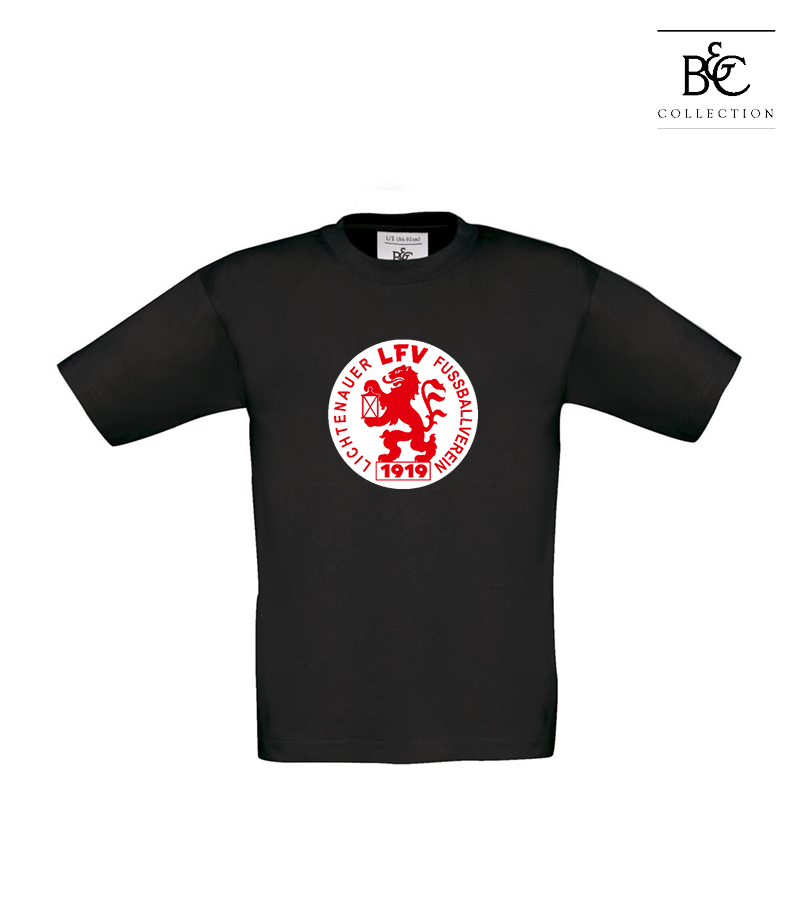 B&C Kinder T-Shirt Black "Anton Frontprint"