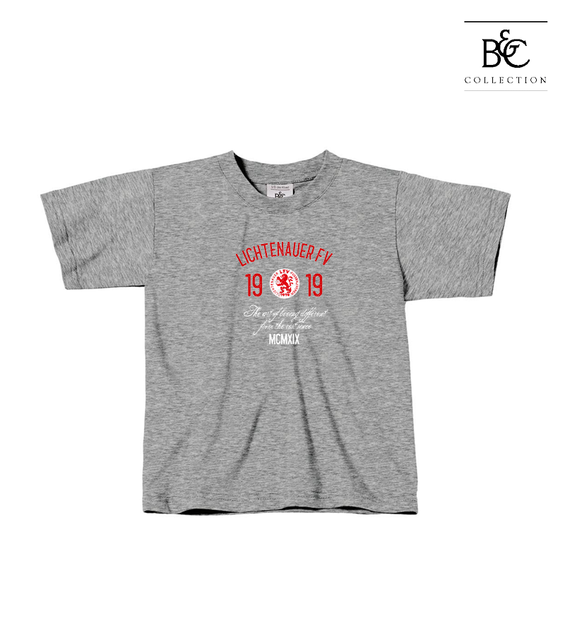 B&C Kinder T-Shirt Sports Grey "Isack"