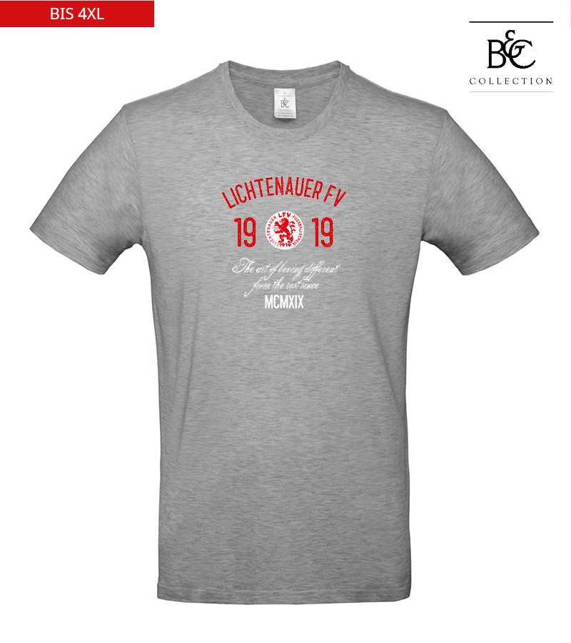 B&C Herren T-Shirt Sports Grey "Isack"