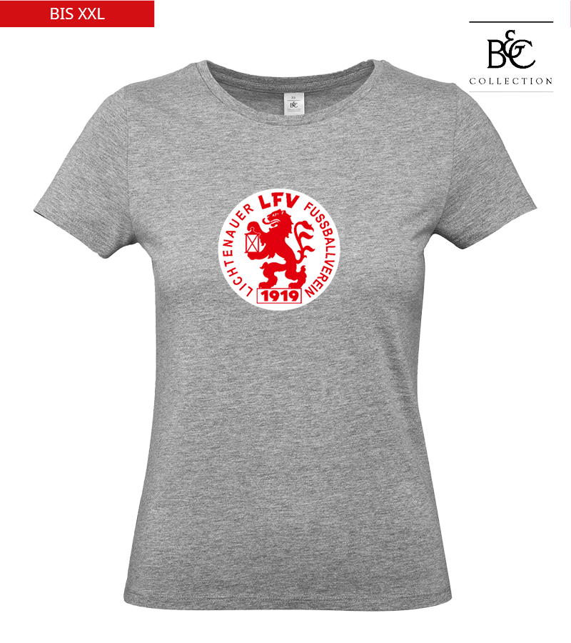 B&C Damen T-Shirt Sports Grey "Anton Frontprint"