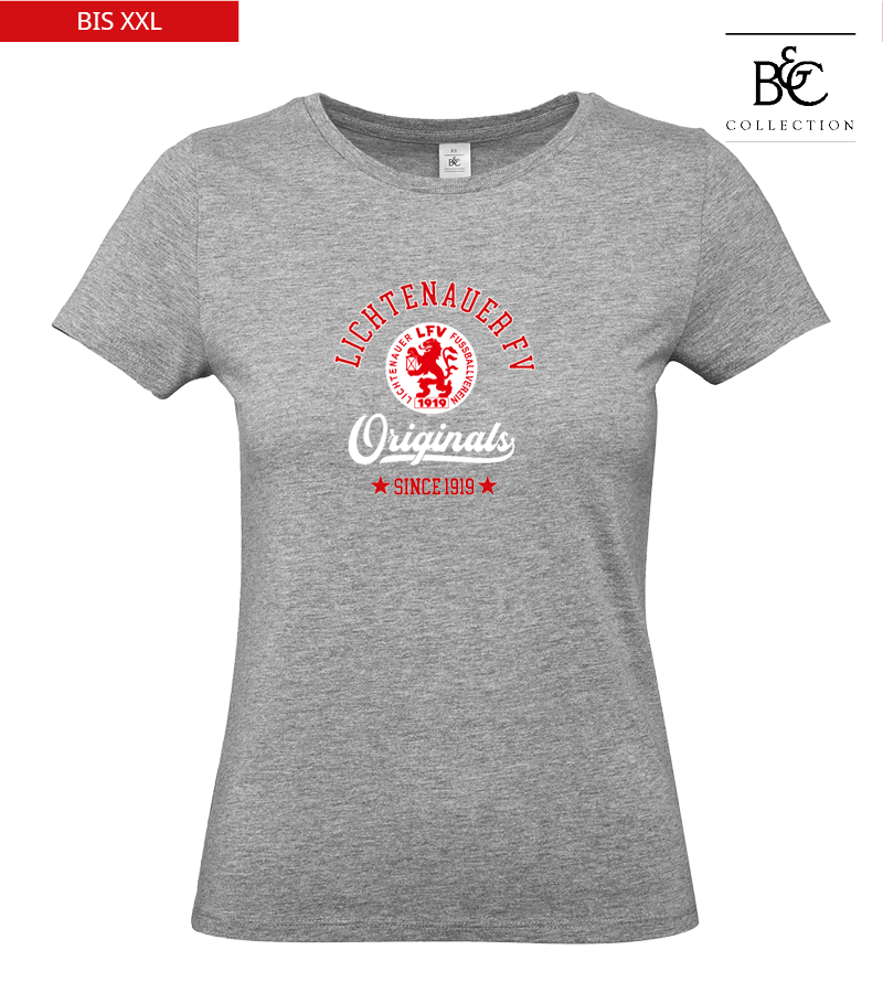 B&C Damen T-Shirt Sports Grey "Jacob"