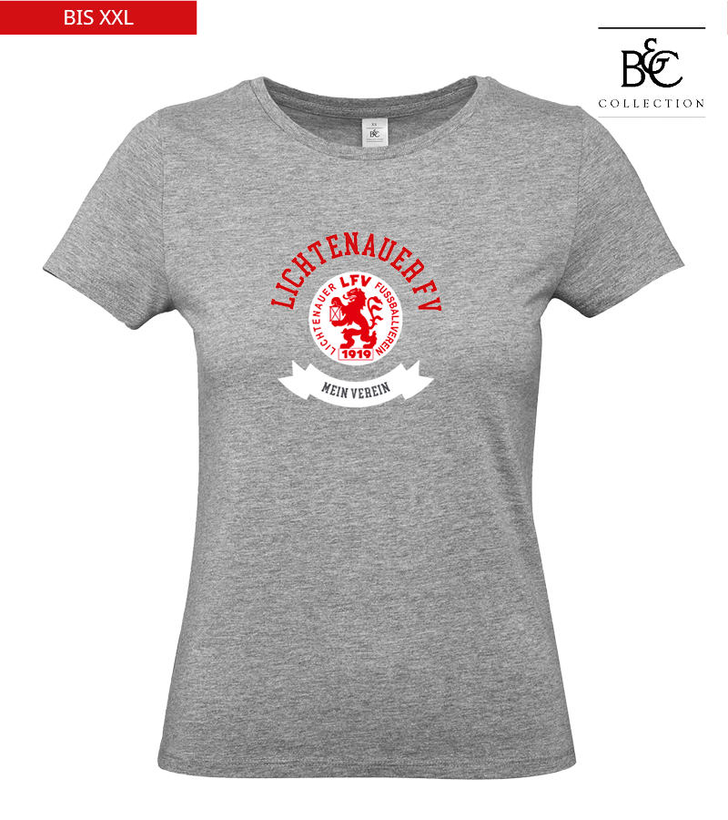B&C Damen T-Shirt Sports Grey "Bono"