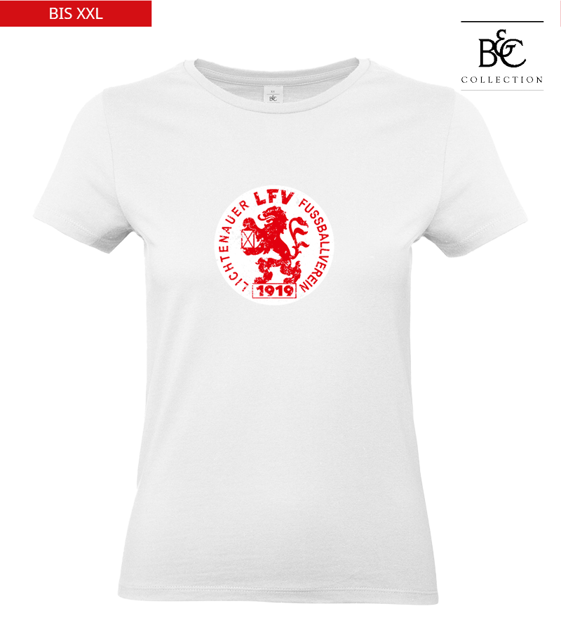 B&C Damen T-Shirt White "Uwe Frontprint"