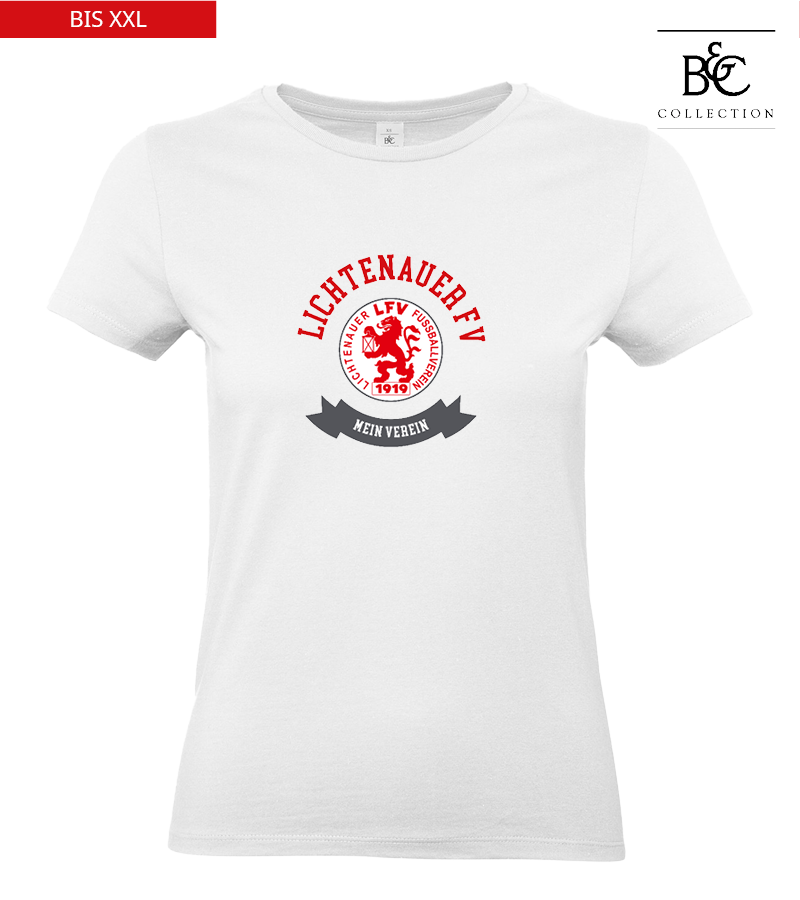 B&C Damen T-Shirt White "Bono"