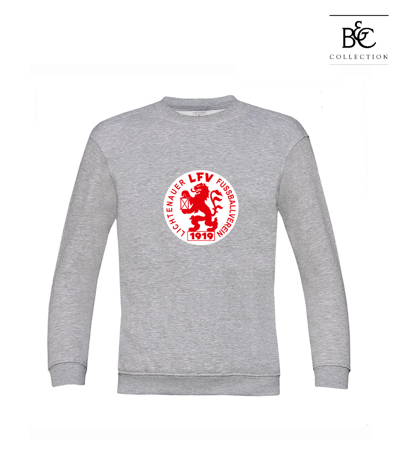 B&C Kinder Sweatshirt Heather Grey "Anton Frontprint"
