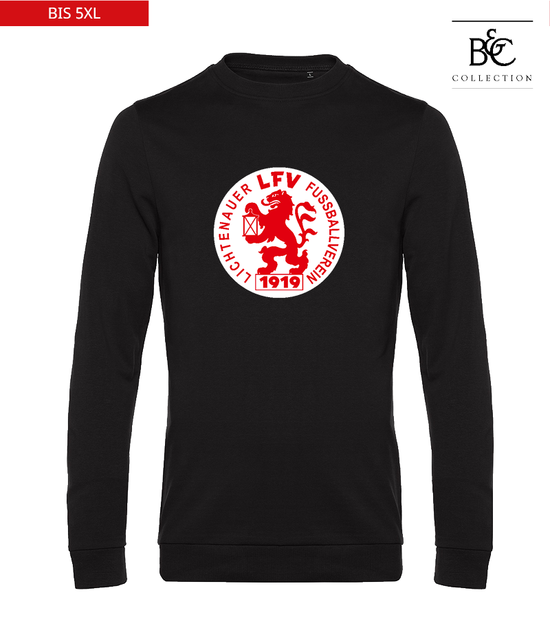 B&C Herren Sweatshirt Black Pure "Anton Frontprint"