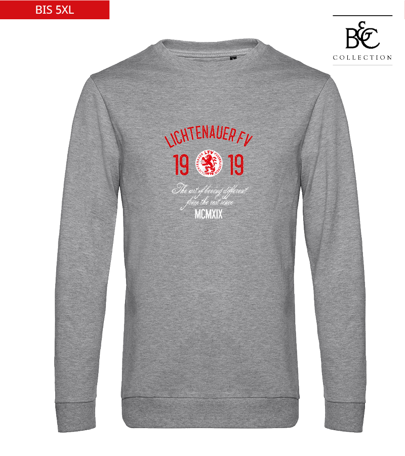 B&C Herren Sweatshirt Heather Grey "Isack"