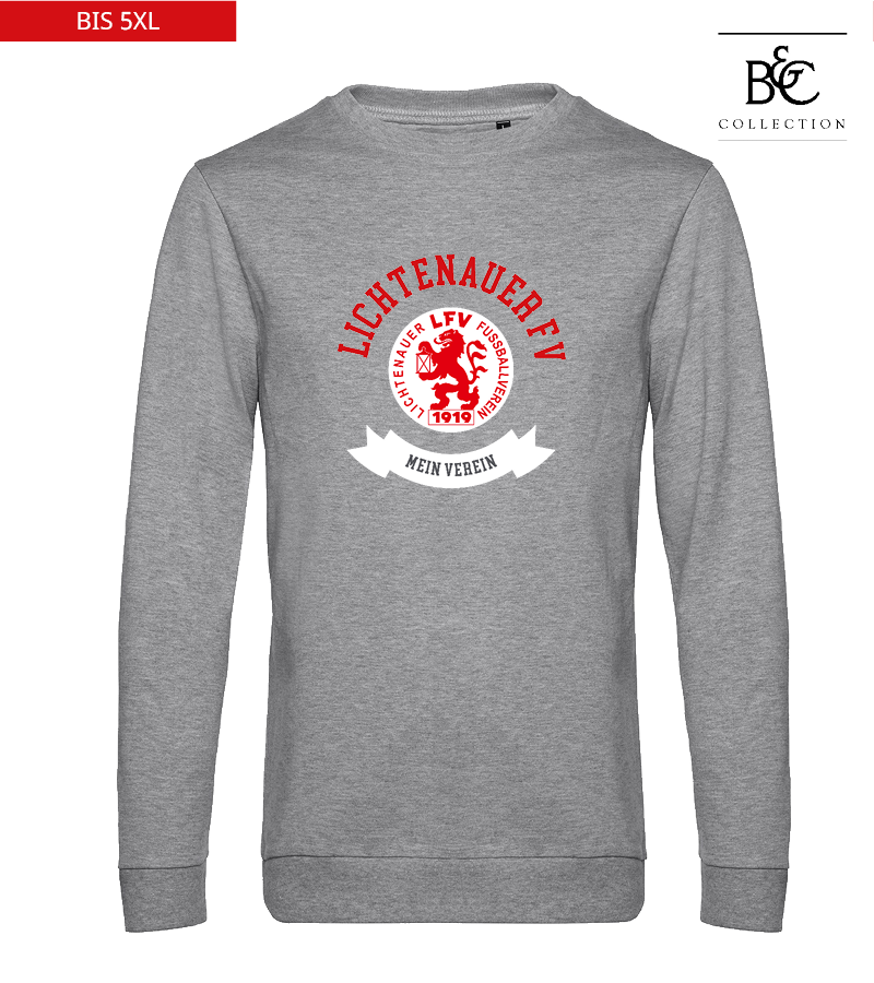 B&C Herren Sweatshirt Heather Grey "Bono"