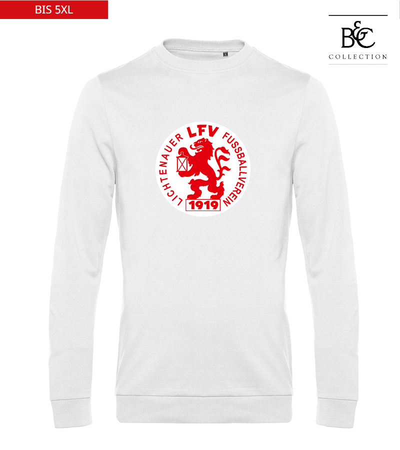 B&C Herren Sweatshirt White "Anton Frontprint"