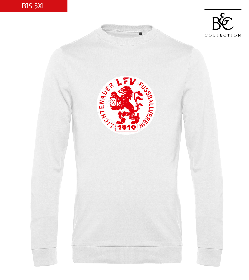 B&C Herren Sweatshirt White "Uwe Frontprint"