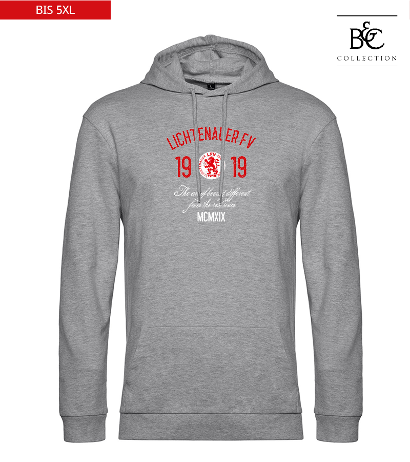 B&C Herren Hoodie Heather Grey "Isack"
