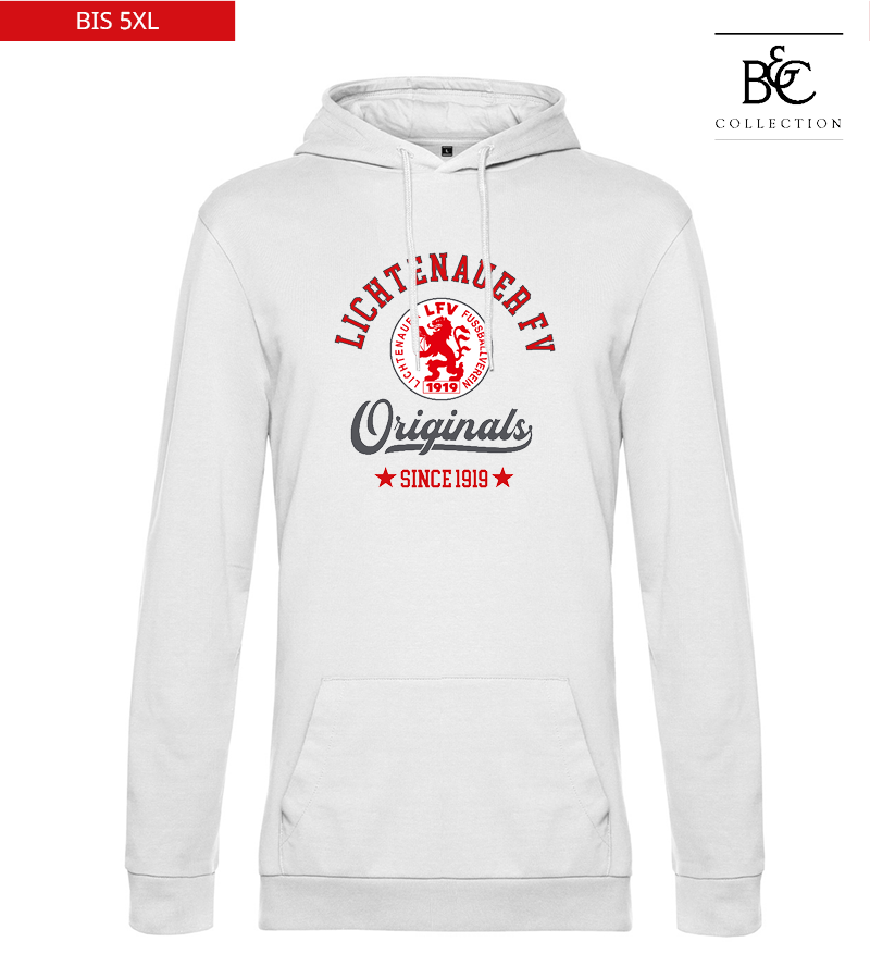 B&C Herren Hoodie White "Jacob"
