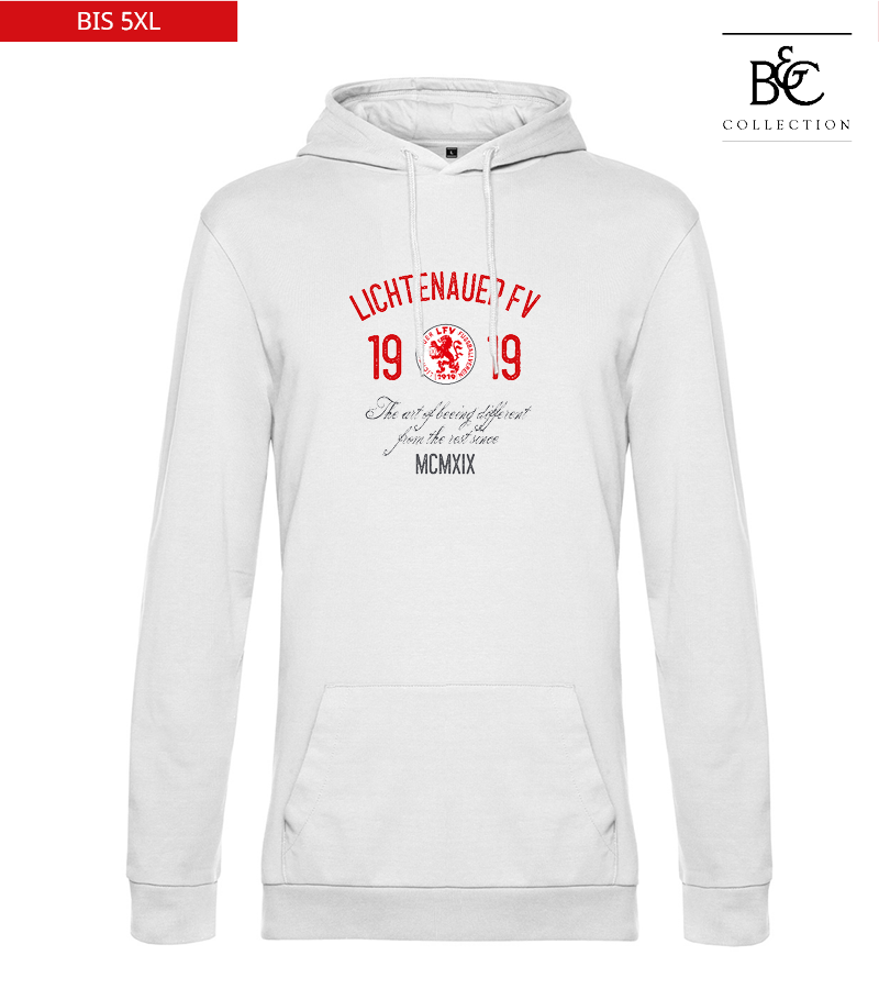B&C Herren Hoodie White "Isack"