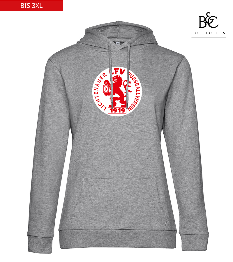 B&C Damen Hoodie Heather Grey "Anton Frontprint"