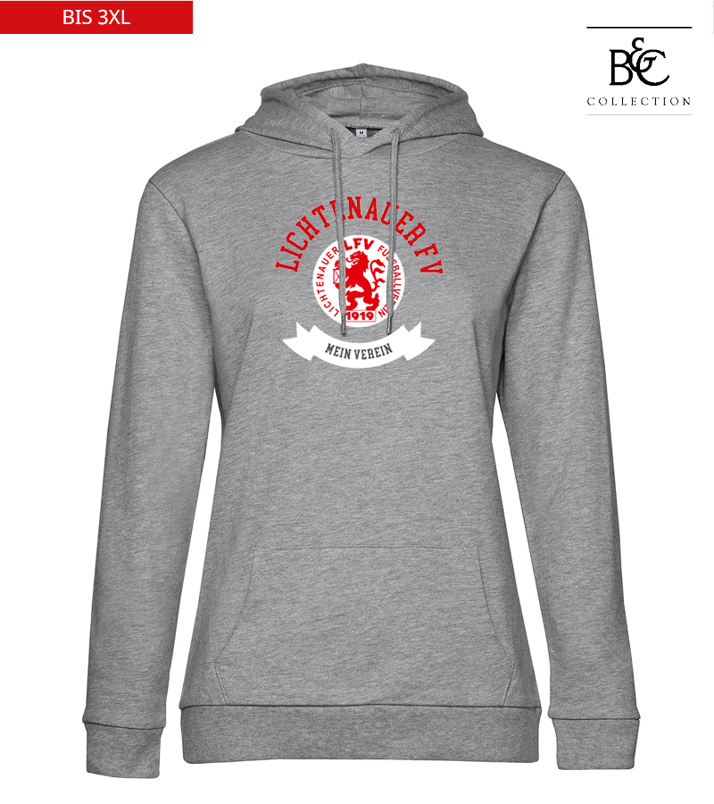 B&C Damen Hoodie Heather Grey "Bono"