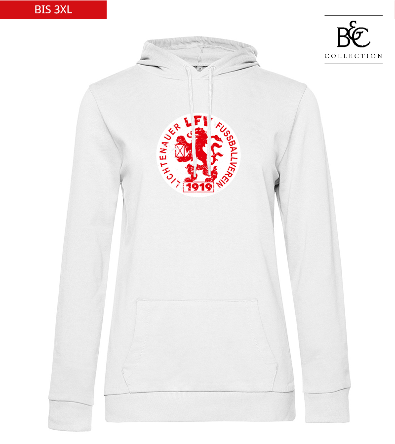 B&C Damen Hoodie White "Uwe Frontprint"