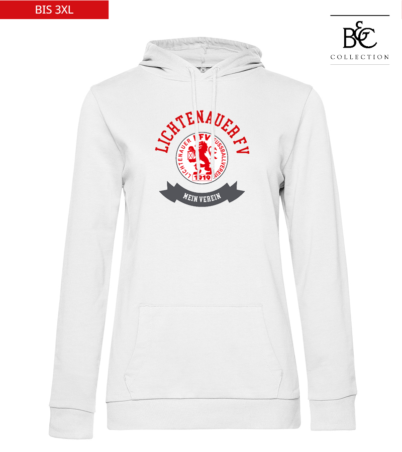 B&C Damen Hoodie White "Bono"