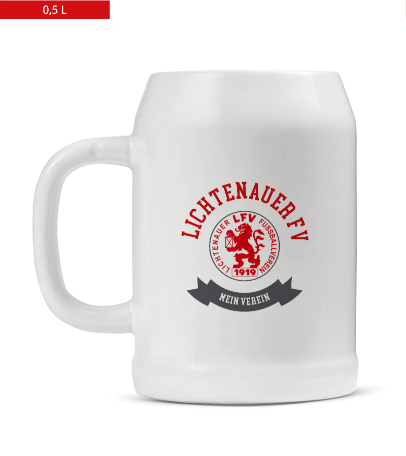 Bierkrug 0,5l White "Bono" B