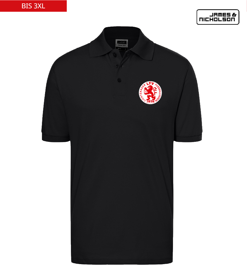J+N Herren Polo-Shirt Black "Anton"