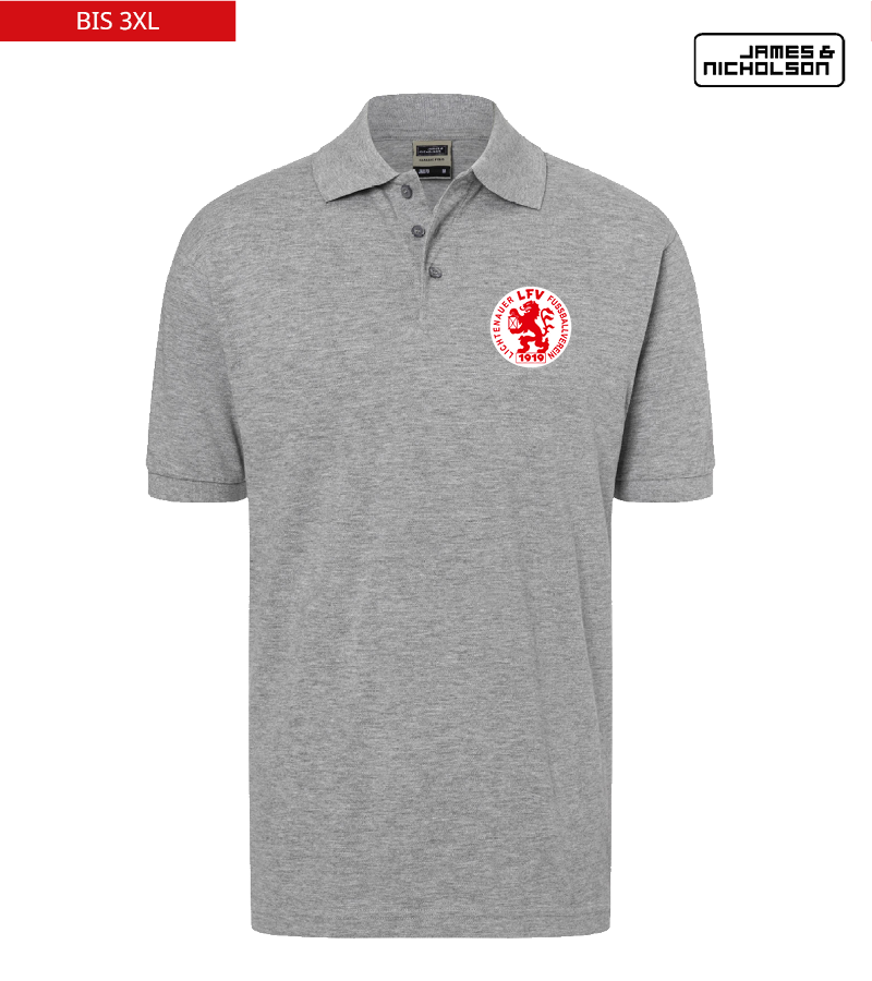 J+N Herren Polo-Shirt Heather Grey "Anton"