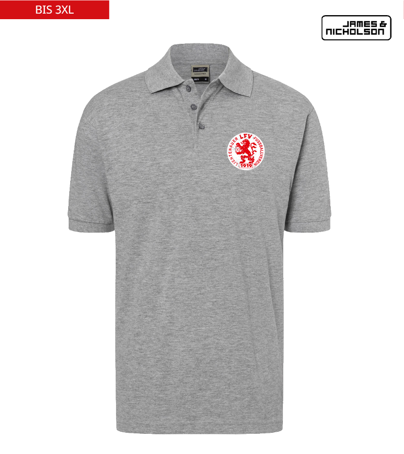 J+N Herren Polo-Shirt Heather Grey "Uwe"