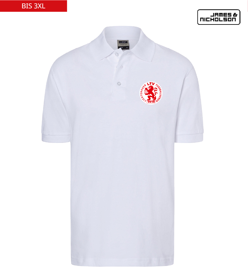 J+N Herren Polo-Shirt White "Anton"