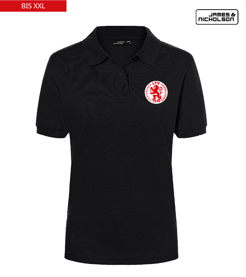 J+N Damen Polo-Shirt Black "Anton"