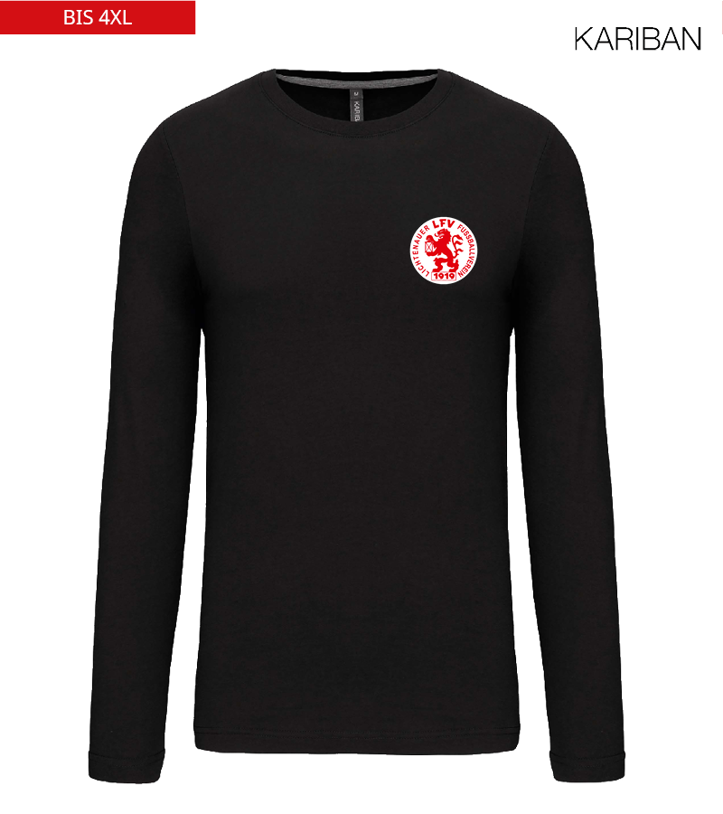 Kariban Herren Langarmshirt Black "Anton"