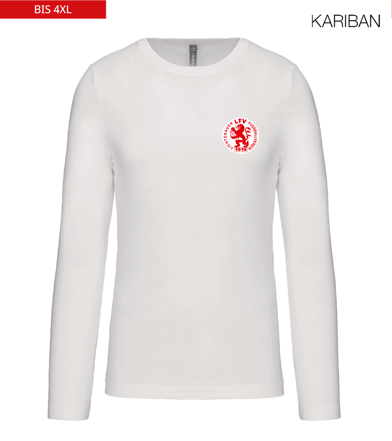 Kariban Herren Langarmshirt White "Anton"