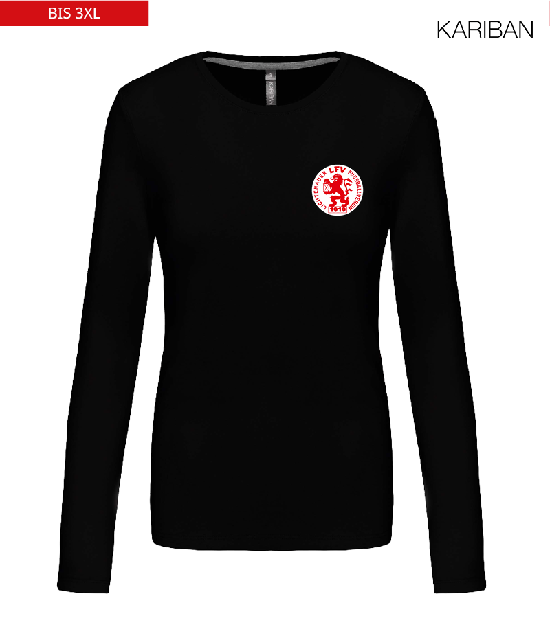 Kariban Damen Langarmshirt Black "Anton"