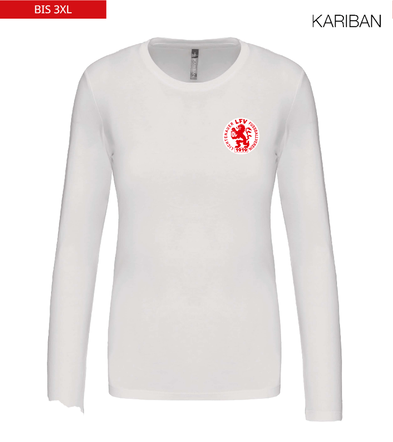 Kariban Damen Langarmshirt White "Anton"