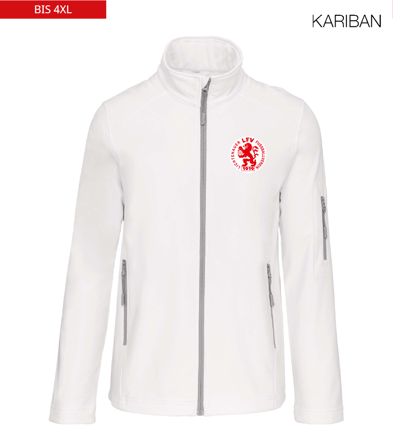 Kariban Herren Softshelljacke White "Anton"