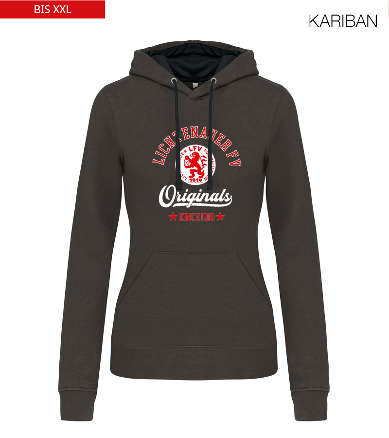 Kariban Damen Hoodie Dark Grey Black "Jacob"