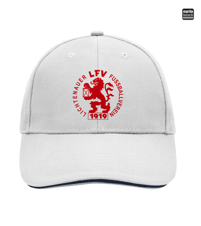Myrtle Beach Unisex 6 Panel Sandwich Cap White "Anton"
