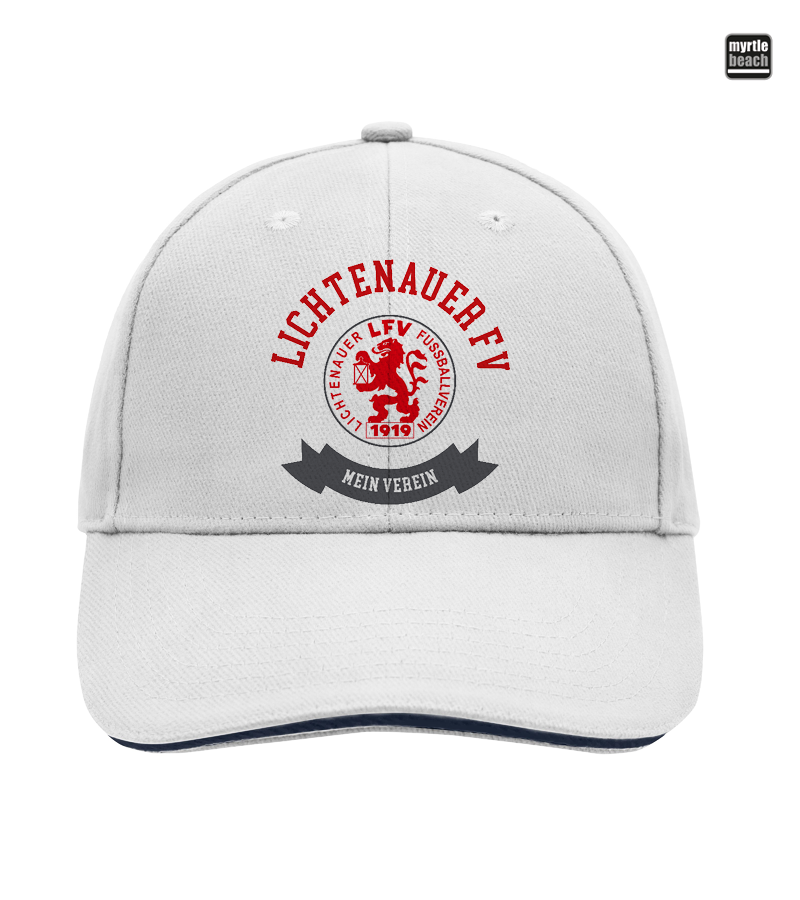 Myrtle Beach Unisex 6 Panel Sandwich Cap White "Bono"