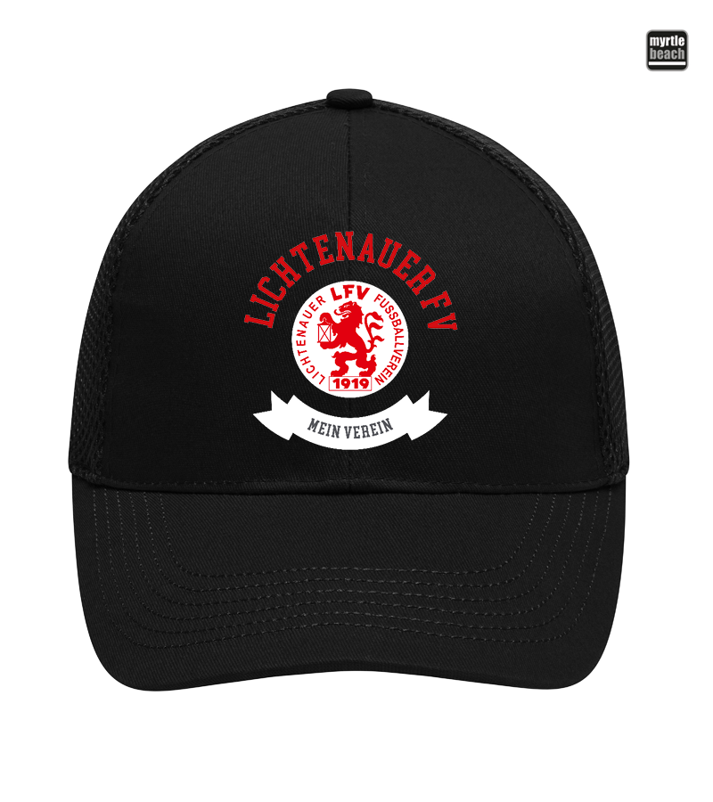 Myrtle Beach Unisex 6 Panel Air Mesh Cap Black "Bono"