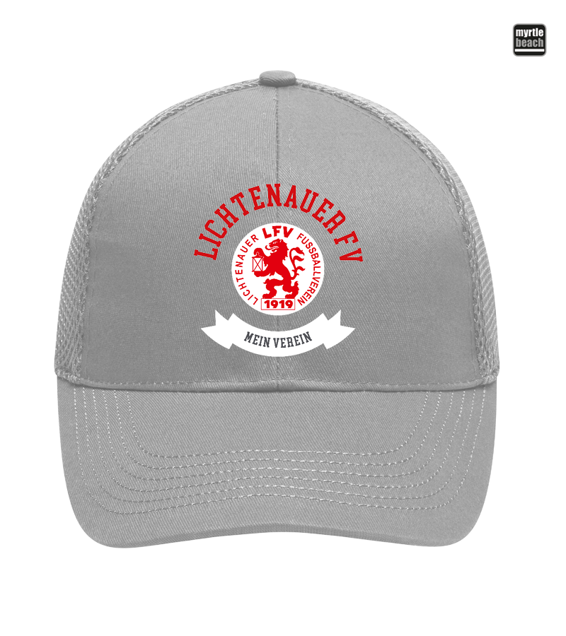 Myrtle Beach Unisex 6 Panel Air Mesh Cap Light Grey "Bono"