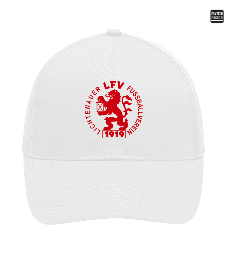 Myrtle Beach Unisex 6 Panel Air Mesh Cap White "Anton"