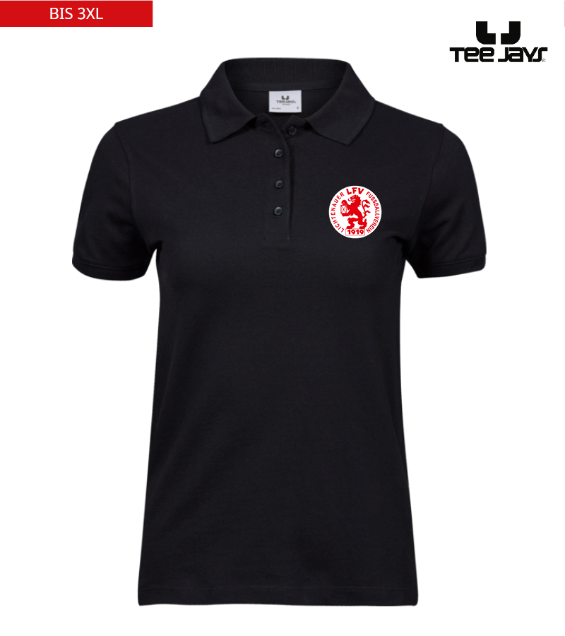 Tee Jays Damen Heavy Polo-Shirt Black "Anton"